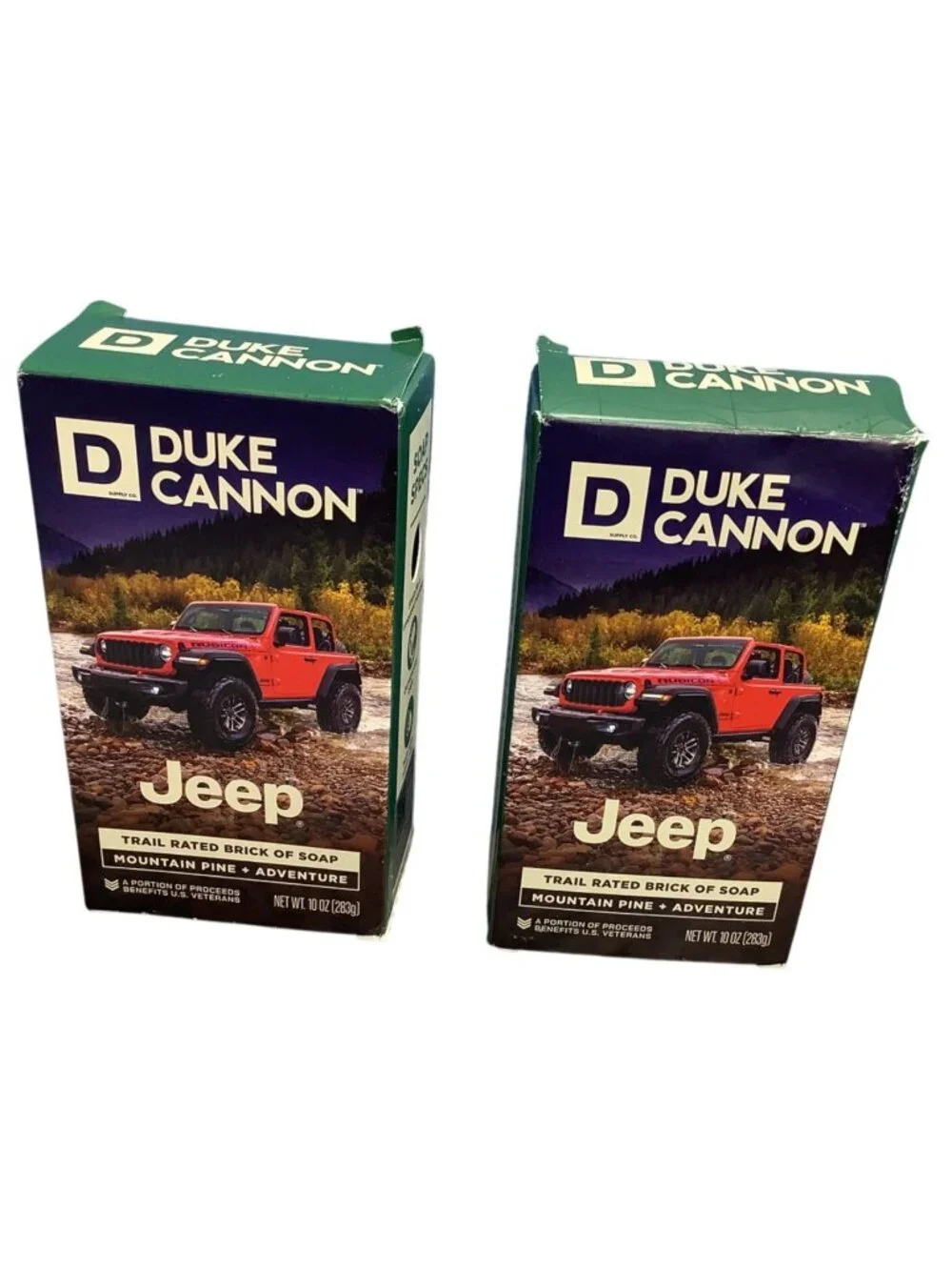 2 Duke Cannon Jeep Trail Rated Brick Of Soap Mountain Pine Adventure 10 Oz